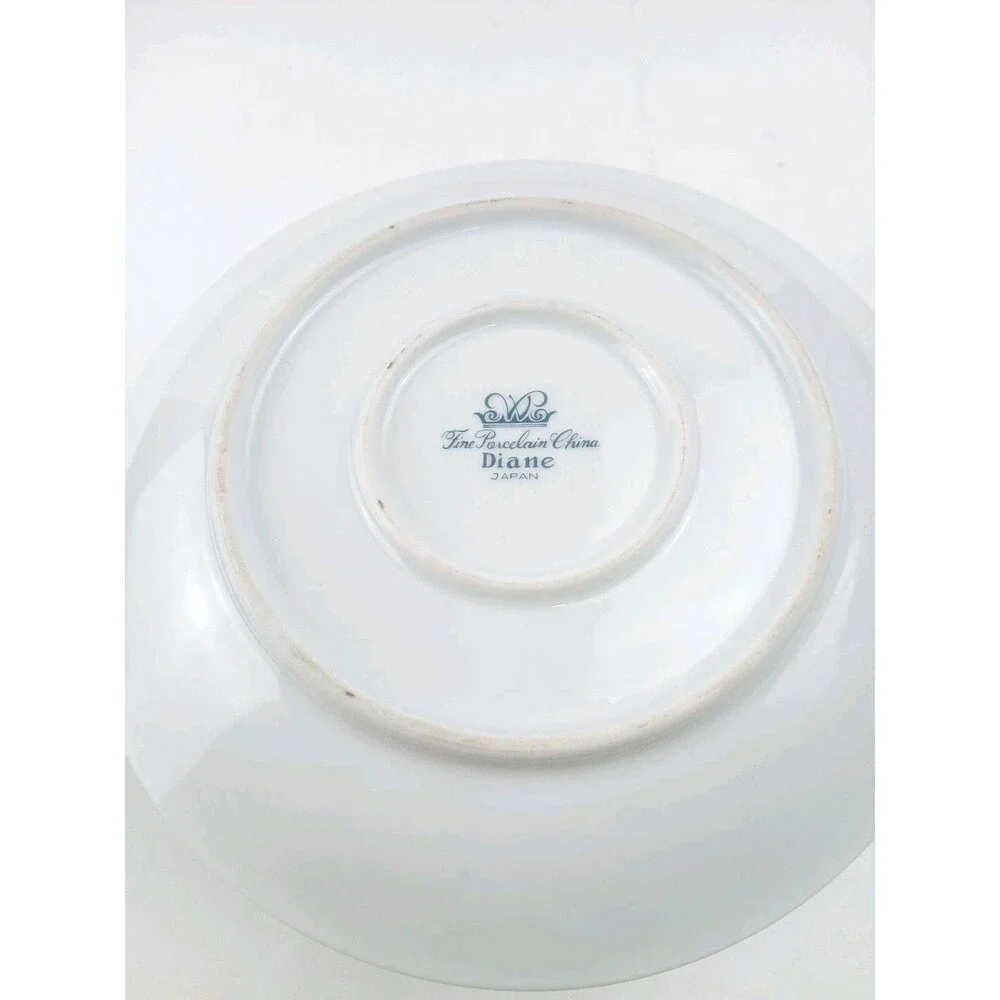 Wade Diane Fine China Gravy Boat w Attached Underplate Made in Japan
